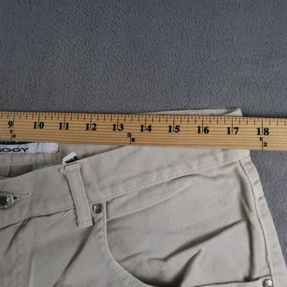 Vintage 90s Anchor Blue Mens Size 38x30 Baggy Jeans Denim Beige Skate Grunge - Picture 11 of 16